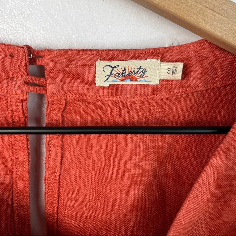 Faherty Cala Linen Top - Picture 3 of 9